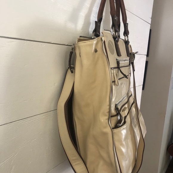 David & Scotti Leather Messenger Bag